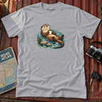 Otter with Coffee Graphic Tee
