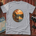 Autumn Lakeside Sunset T-Shirt