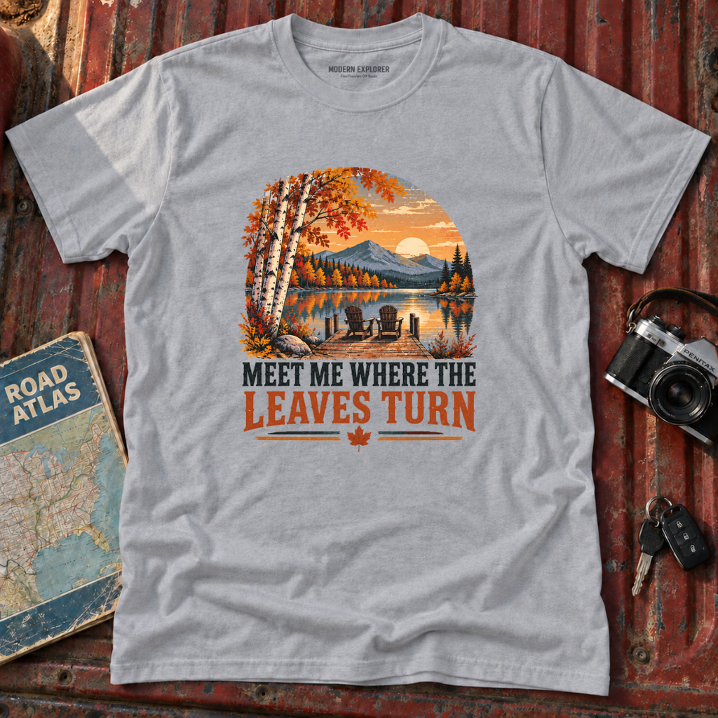 'Meet Me Where the Leaves Turn' Fall Tee