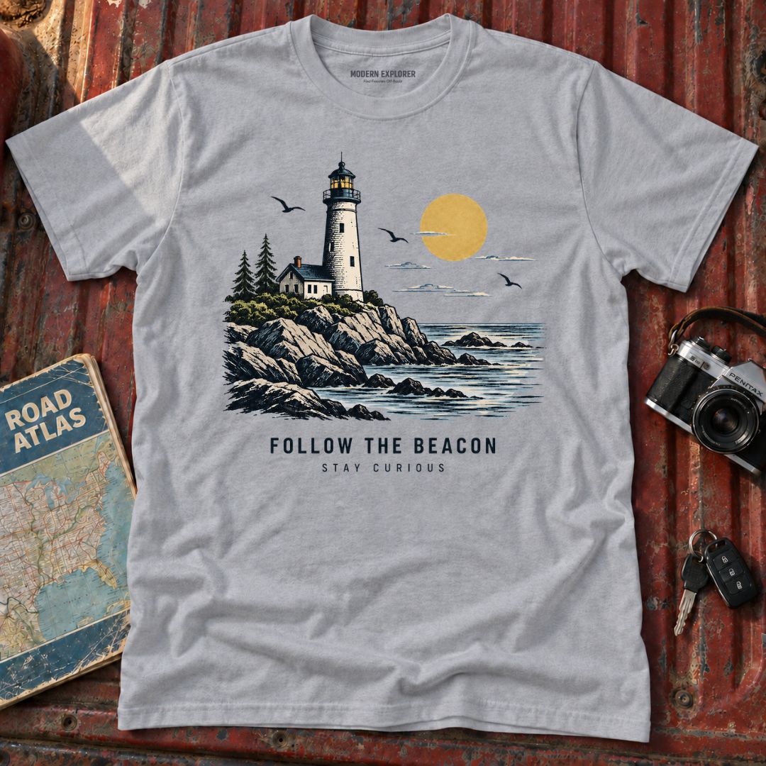 "Follow the Beacon" Coastal Graphic Tee