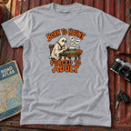 "Born to Haunt Forced to Adult" Halloween Graphic Tee