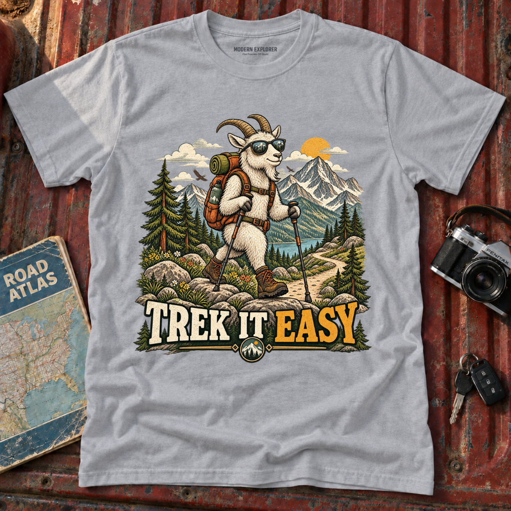 'Trek It Easy' Hiking Graphic Tee