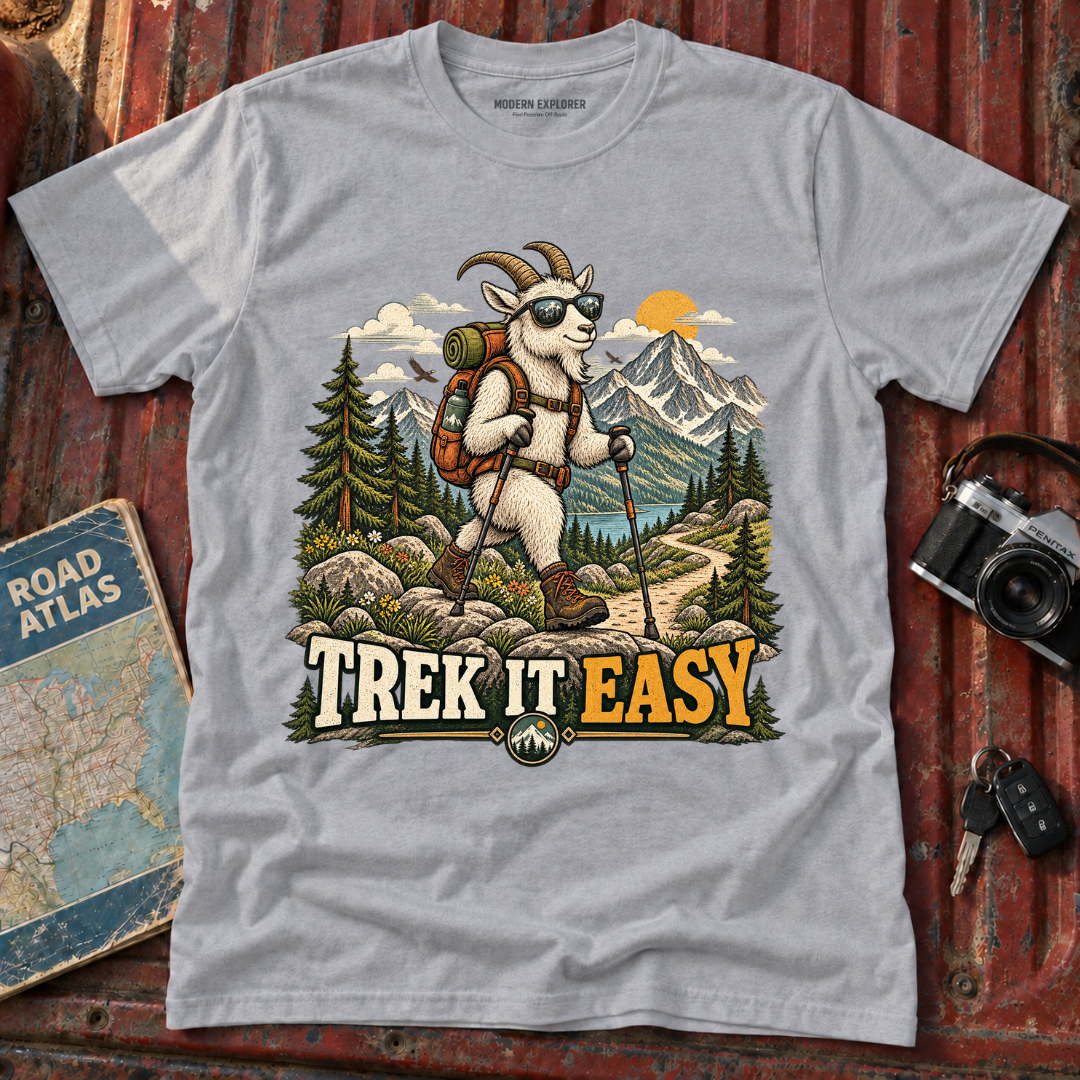 'Trek It Easy' Hiking Graphic Tee