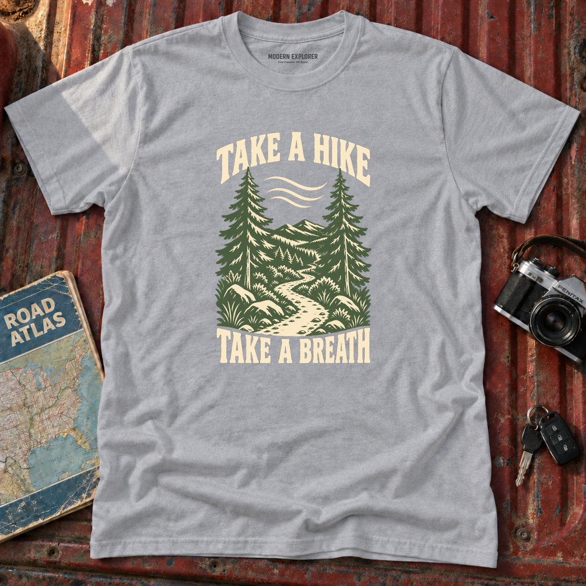 "Take a Hike Take a Breath" Graphic Tee