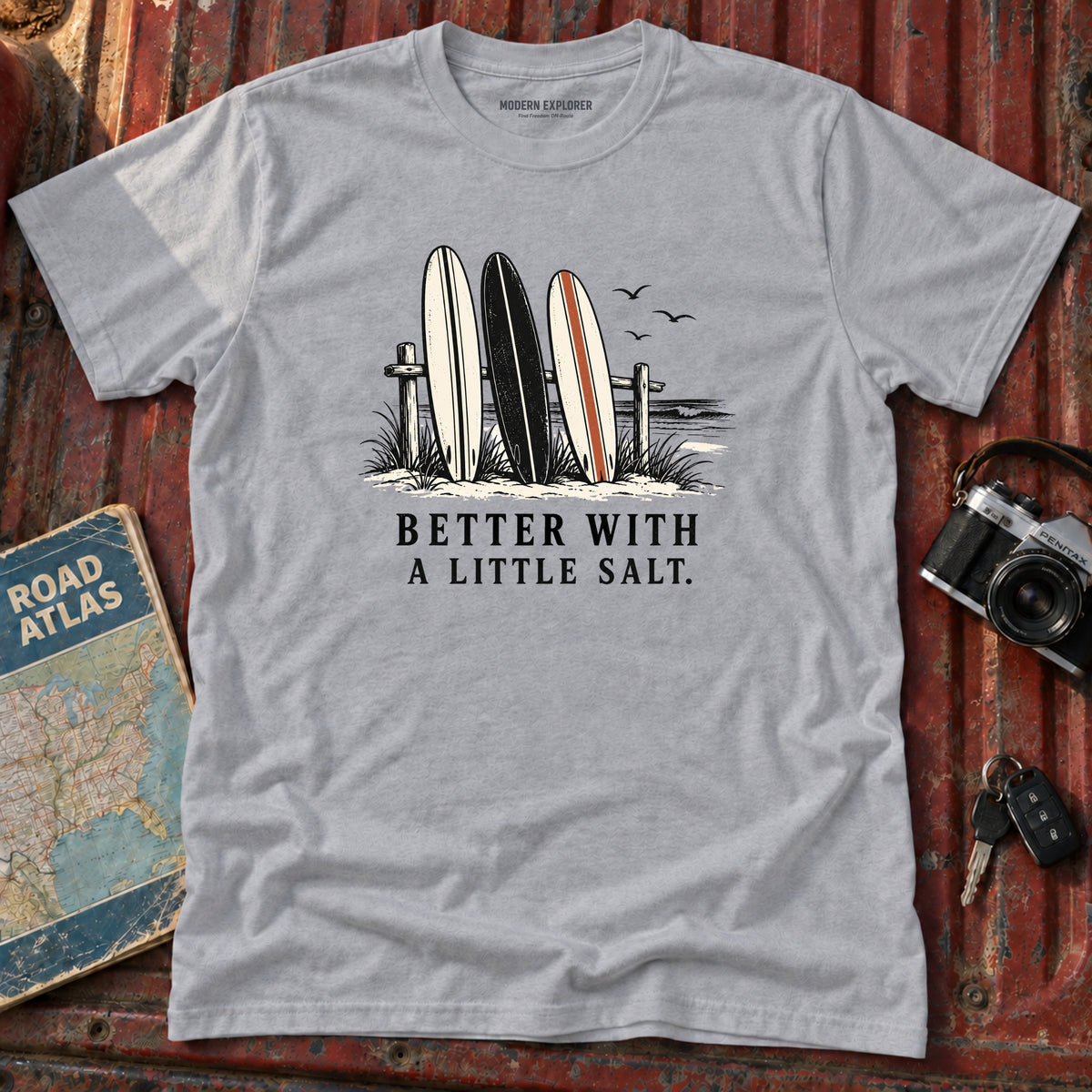 "Better with a little Salt" Beach Tee