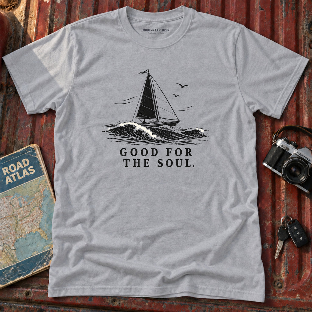 "Good for the Soul" Sailboat Tee