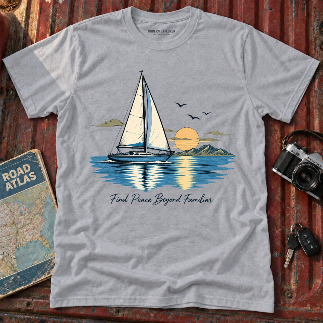 'Find Peace Beyond Familiar' Graphic Tee