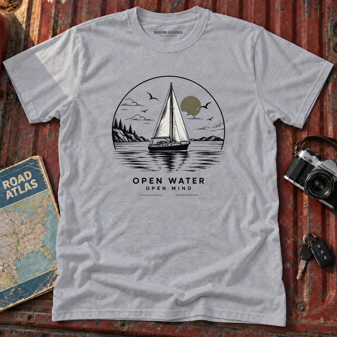 'Open Water, Open Mind' Sailboat T-Shirt