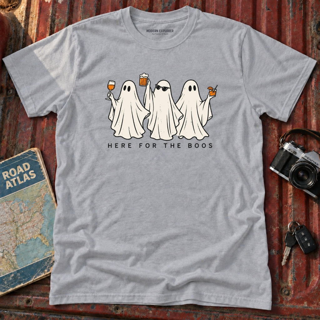 "Here for the Boos" Halloween Graphic Tee