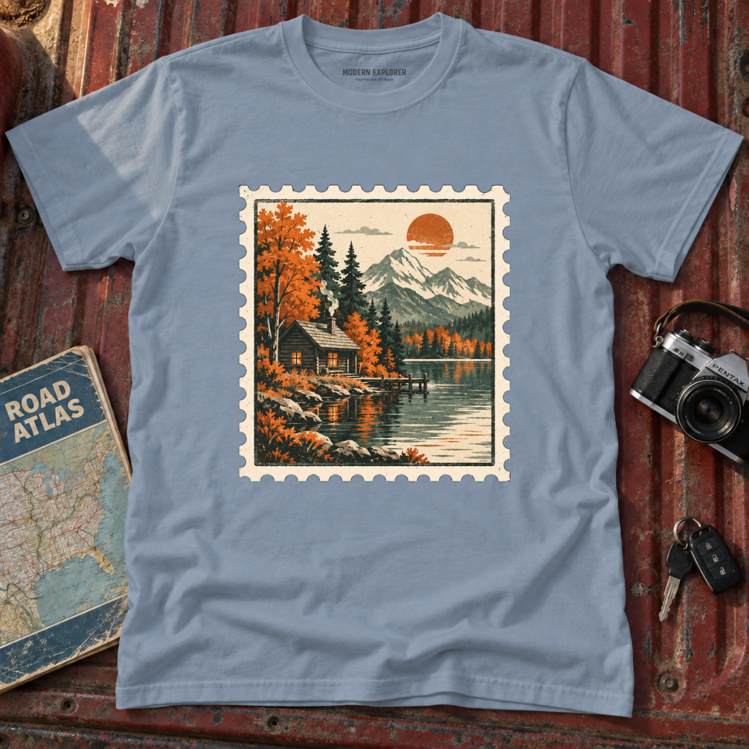 Vintage Mountain Stamp T-Shirt