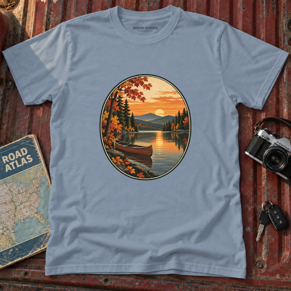 Autumn Lakeside Sunset T-Shirt