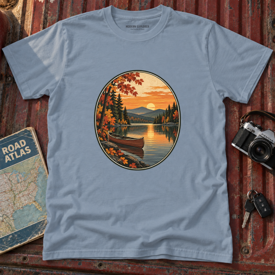 Autumn Lakeside Sunset T-Shirt