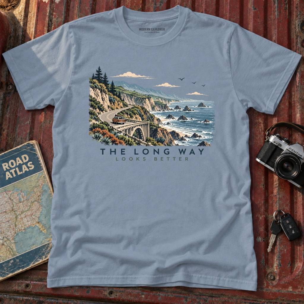 "The Long Way Looks Better" Graphic Tee