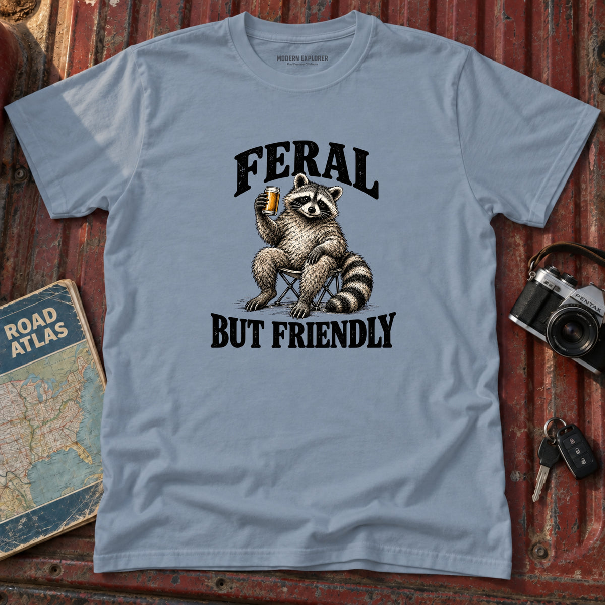 "Feral But friendly" Tee