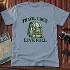 "Travel Light Live Full" Adventure Graphic Tee