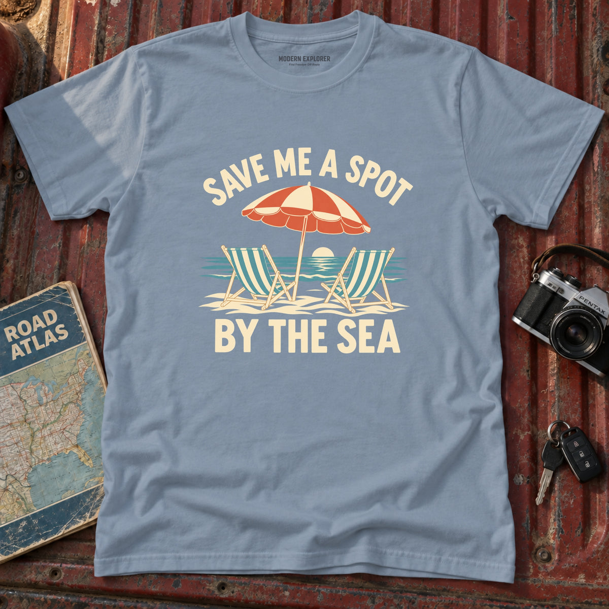 "Save Me a Spot by the Sea" Graphic Tee