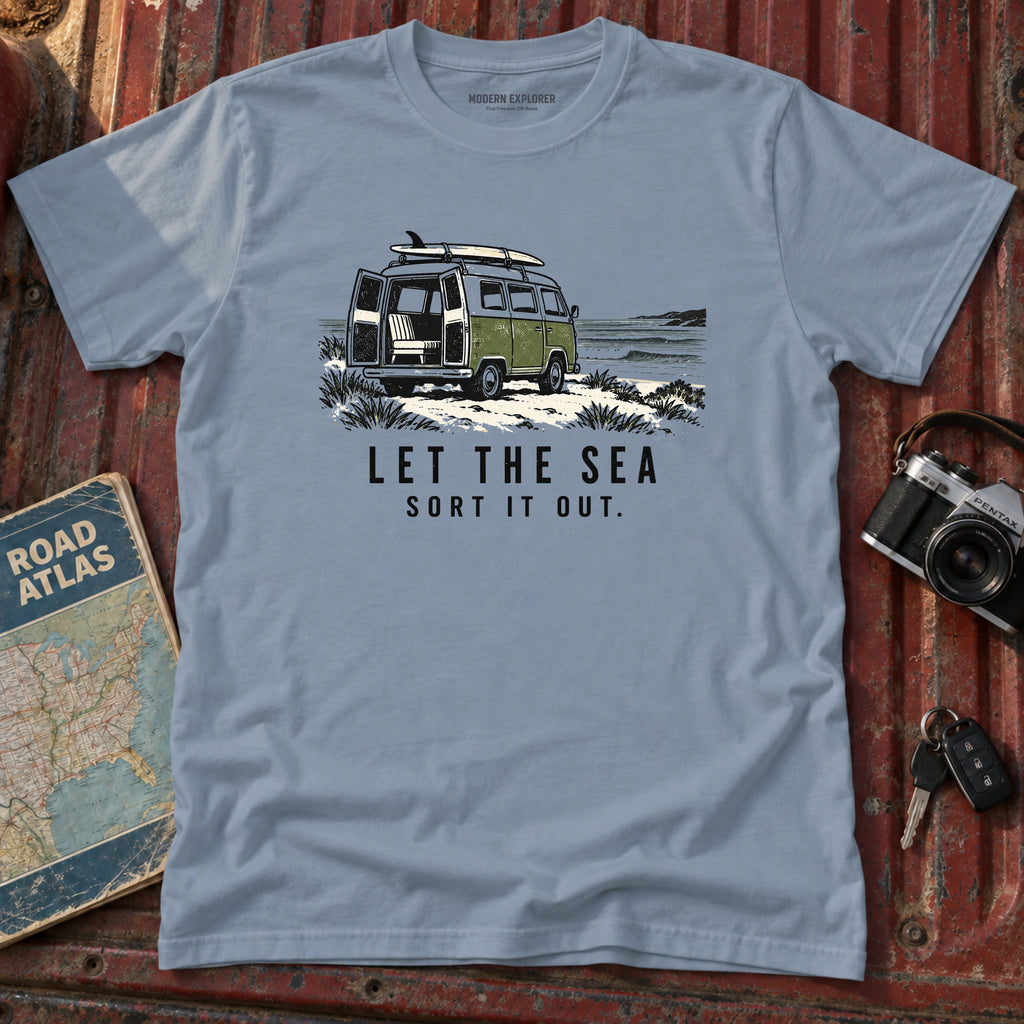 "Let the Sea Sort it Out" Beach Tee