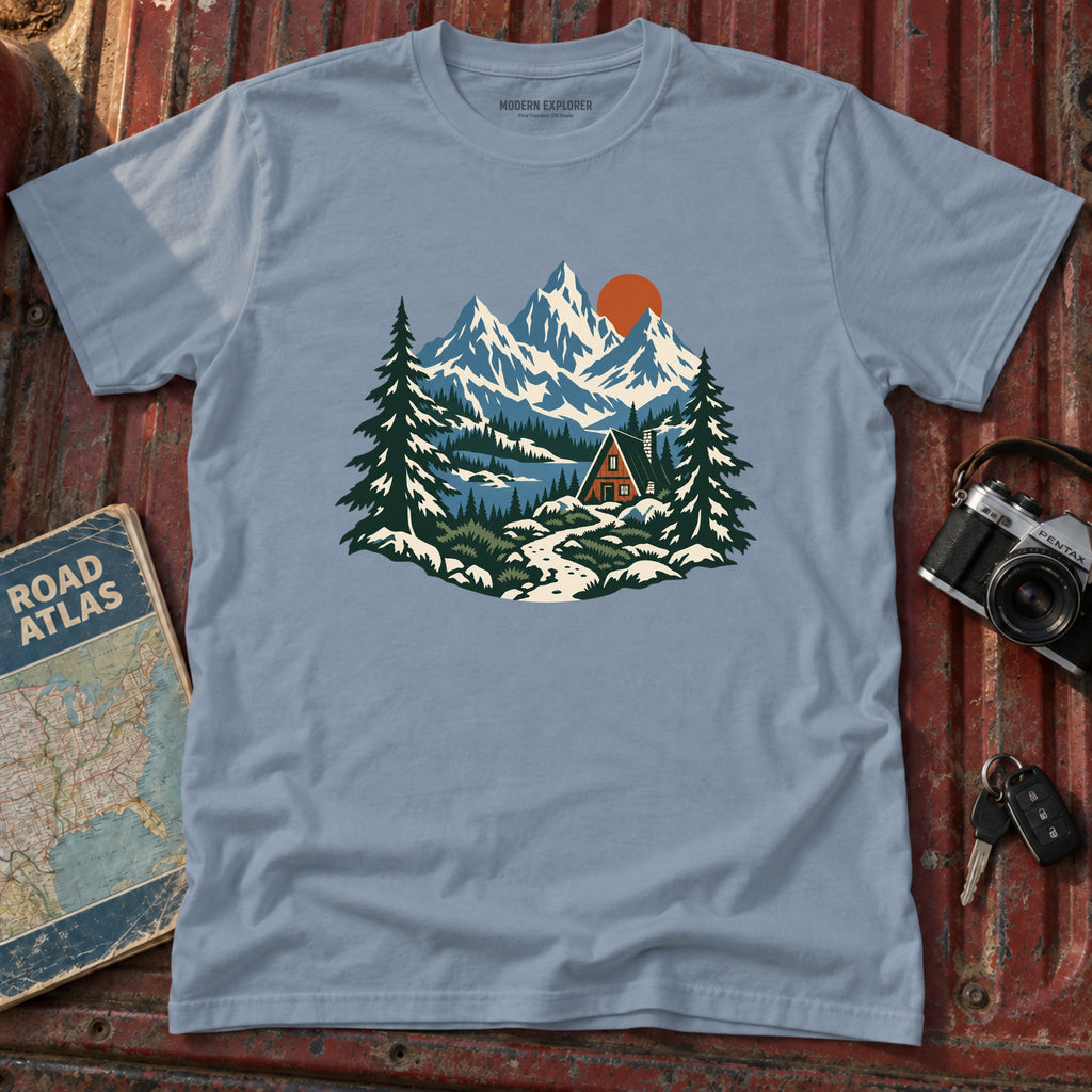 Mountain Hideaway Cabin Tee