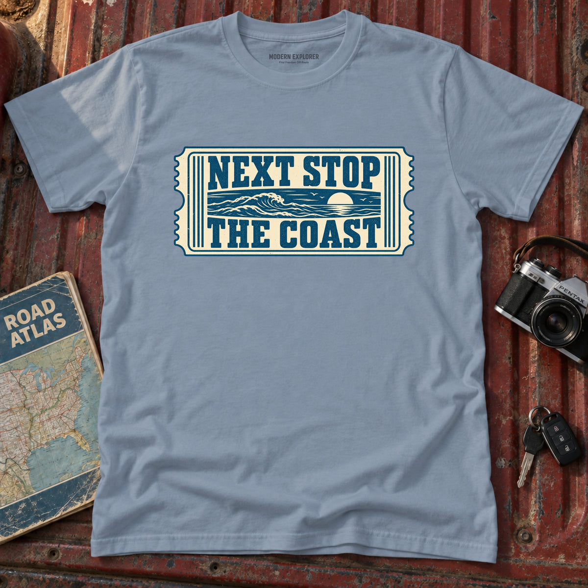 'Next Stop The Coast' Graphic Tee