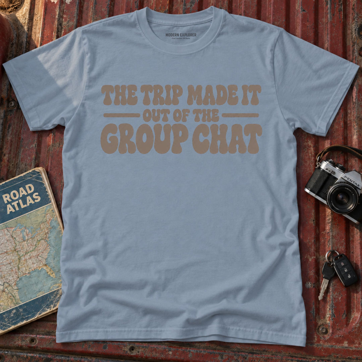 "The Trip Made it Out of the Group Chat" Graphic Tee