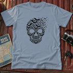 Midnight Swarm Skull Halloween Graphic Tee