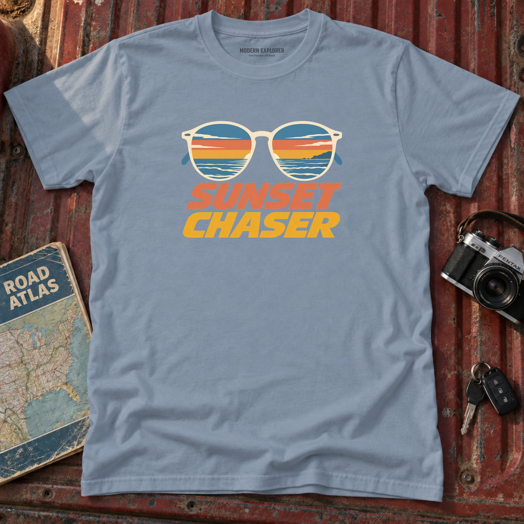 Sunset Chaser Retro Shades Tee