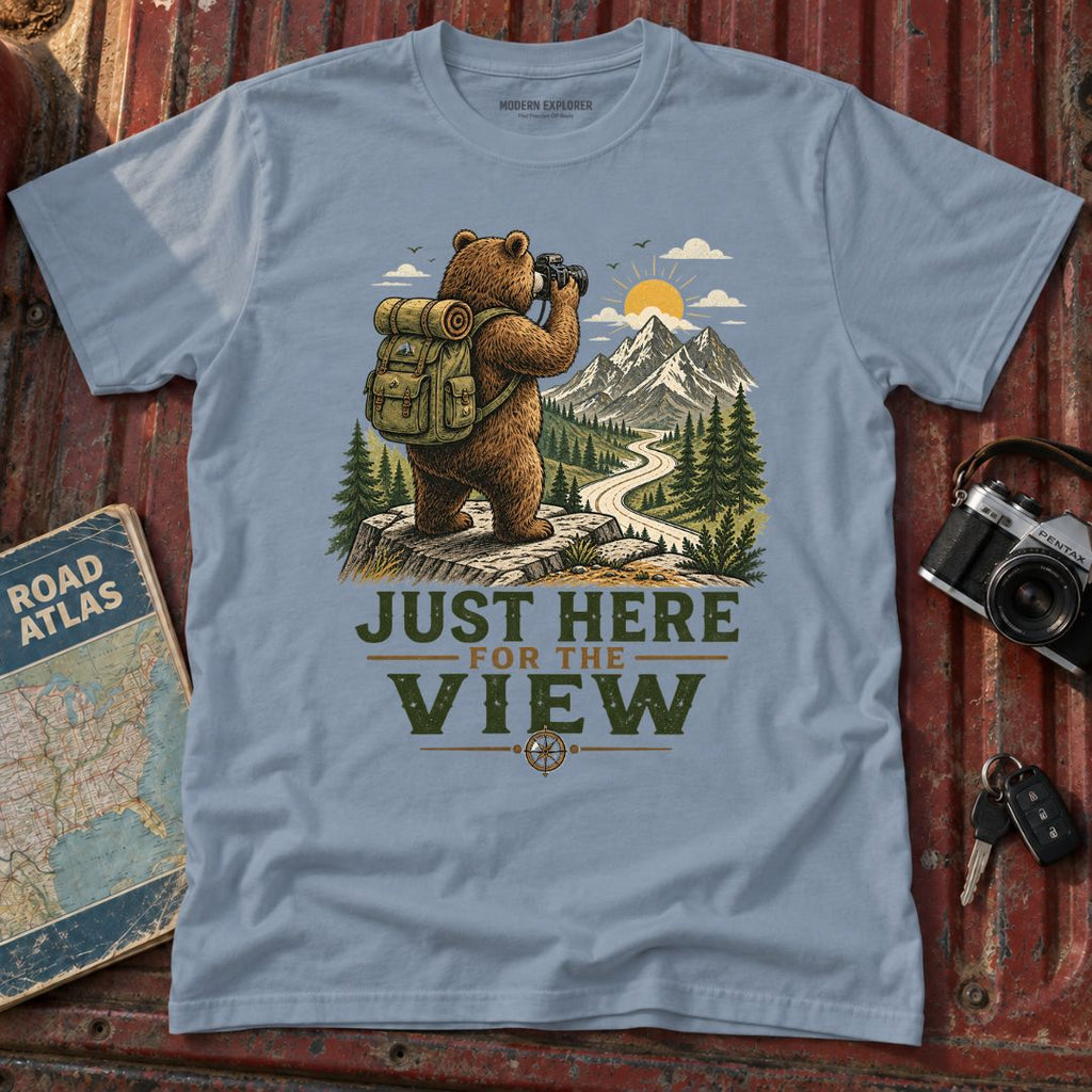 "Just Here for the View" Adventure Tee