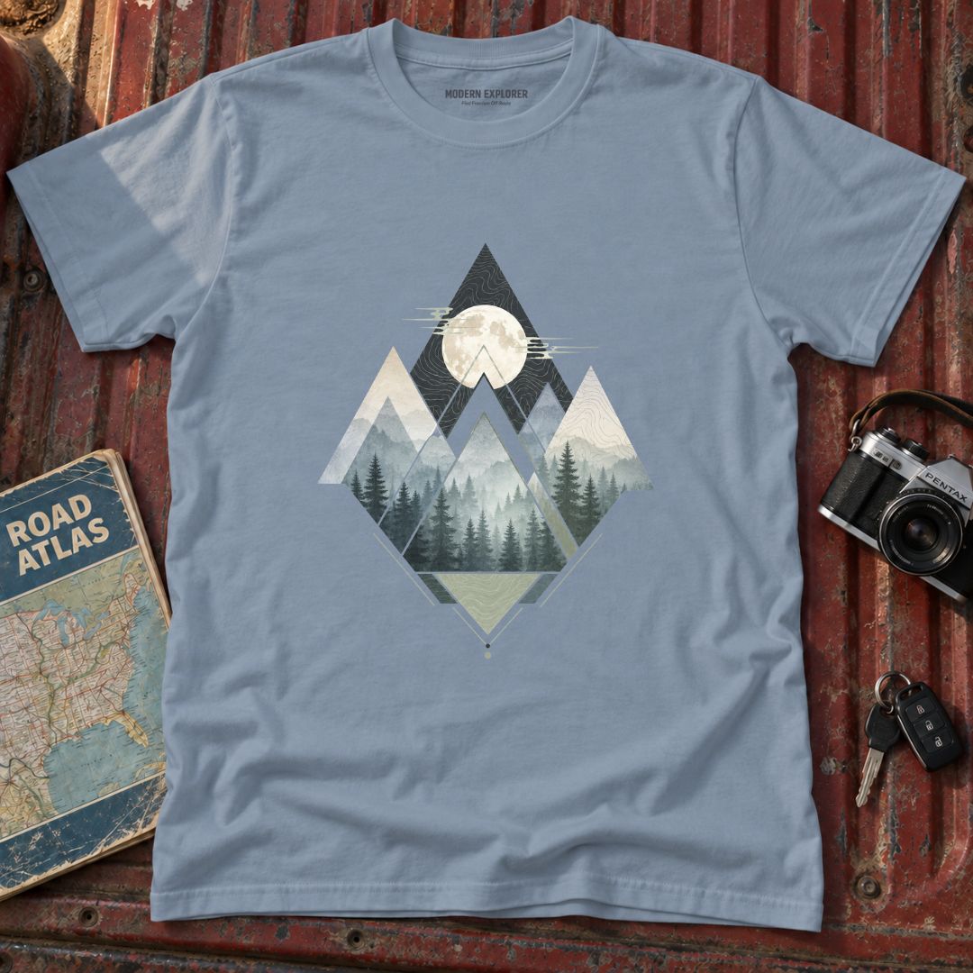Moon, Mountain, Forest Graphic Tee