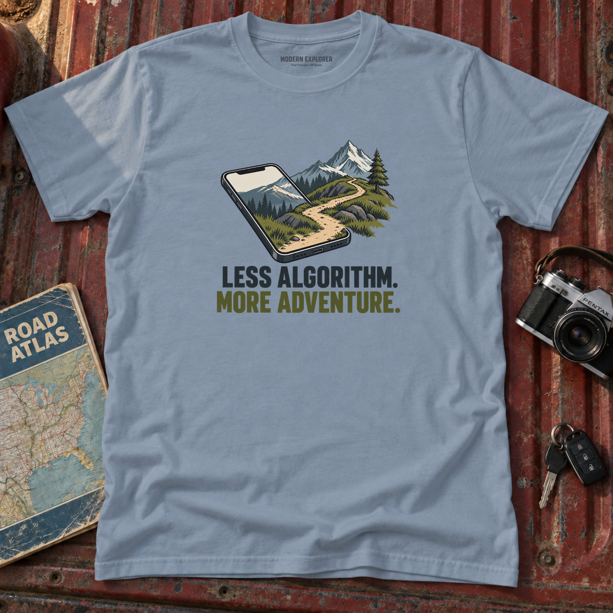 Less Algorithm More Adventure Tee