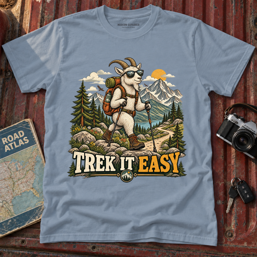 'Trek It Easy' Hiking Graphic Tee