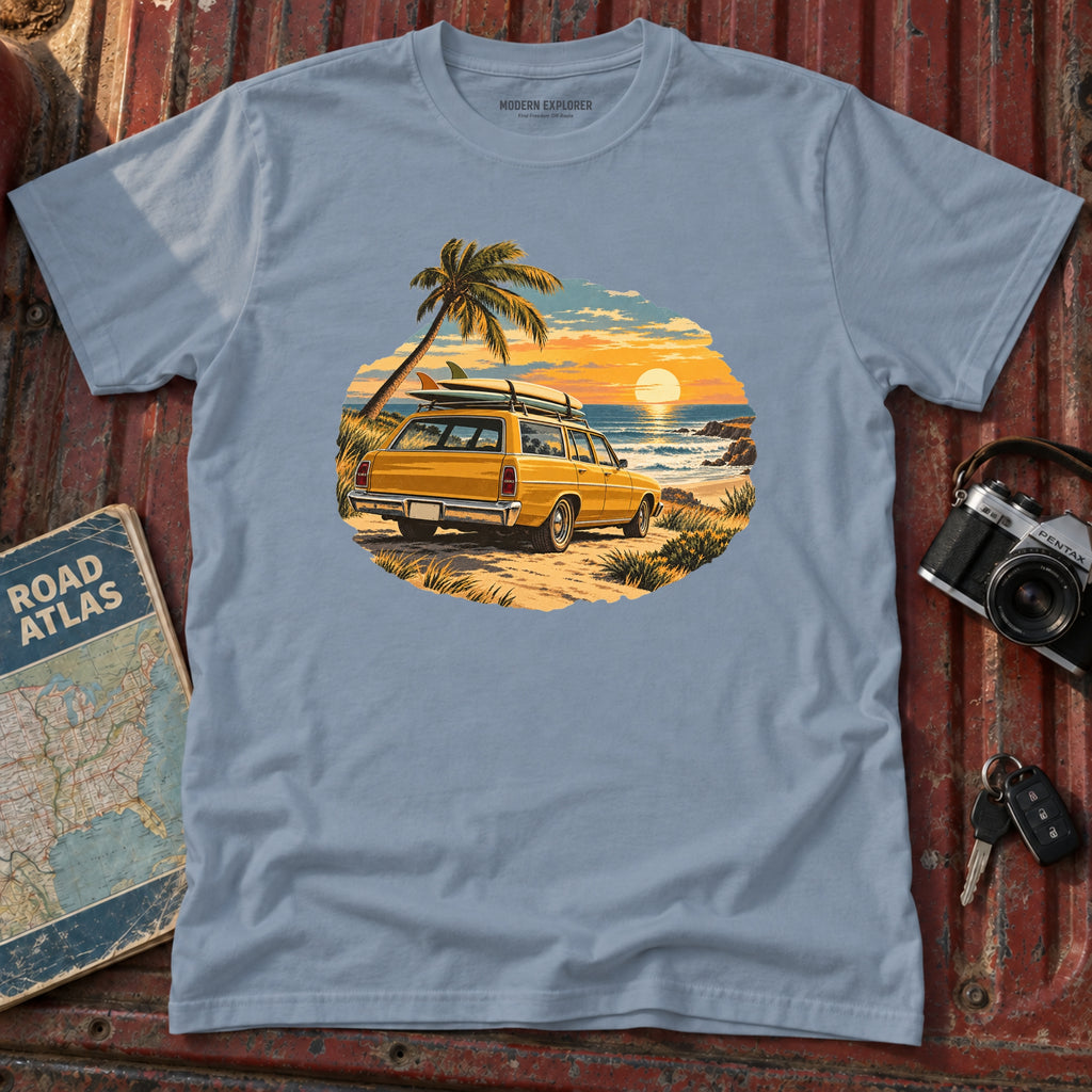 Golden Hour Surf Wagon Tee