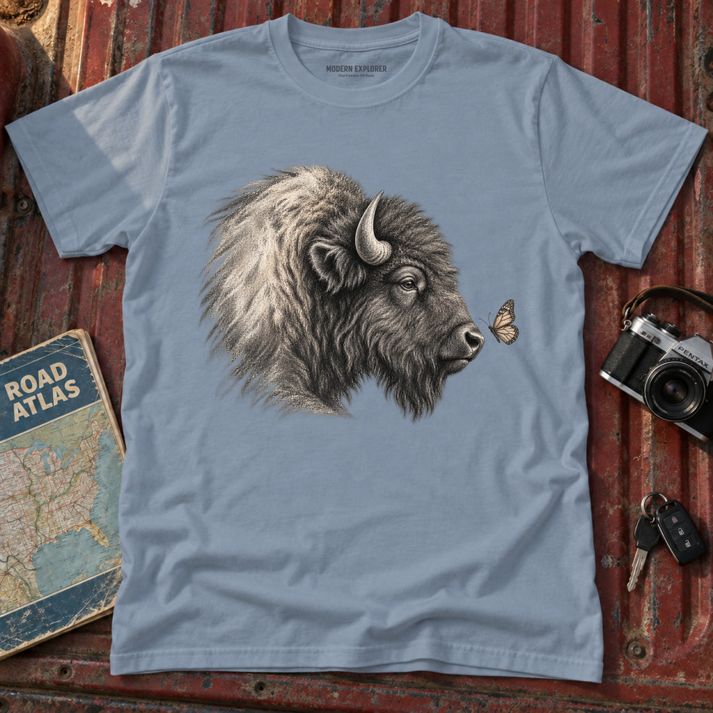 Buffalo Meets Butterfly Tee