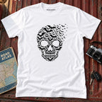 Midnight Swarm Skull Halloween Graphic Tee