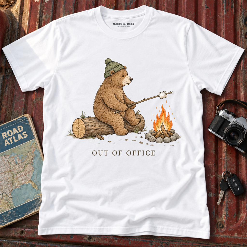 'Out of Office' Cozy Campfire Tee