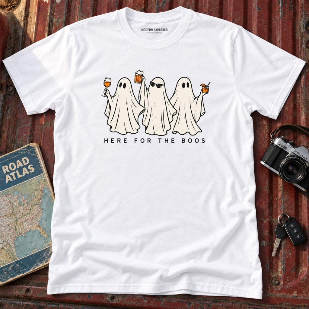 "Here for the Boos" Halloween Graphic Tee