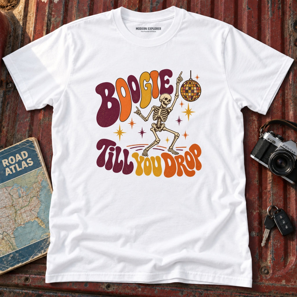 "Boogie Till You Drop" Halloween Graphic Tee
