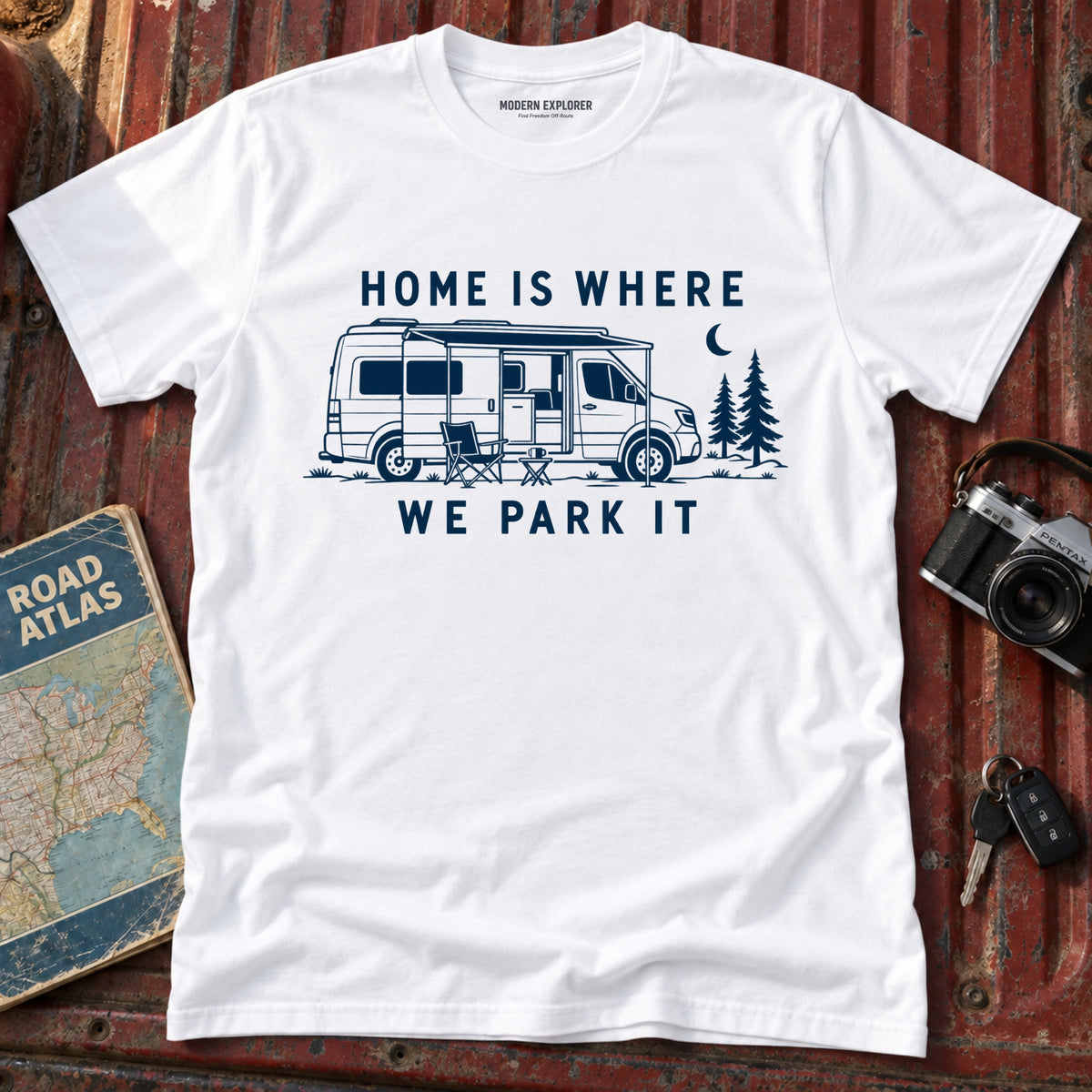 "Home is Where We Park It" Graphic Tee