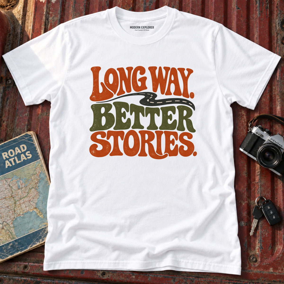 "Long Way Better Stories" Tee