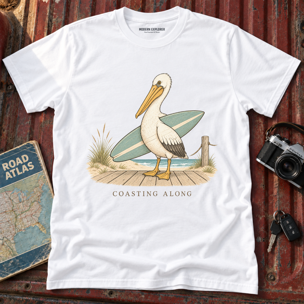 'Coasting Along' Pelican Beach Tee
