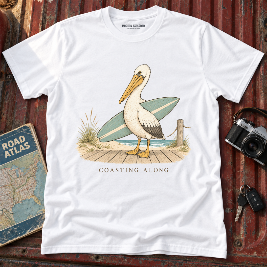 'Coasting Along' Pelican Beach Tee
