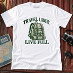 "Travel Light Live Full" Adventure Graphic Tee