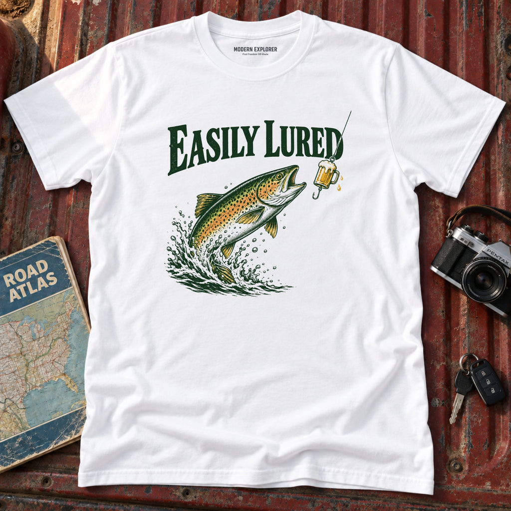 "Easily Lured" Fishing Tee
