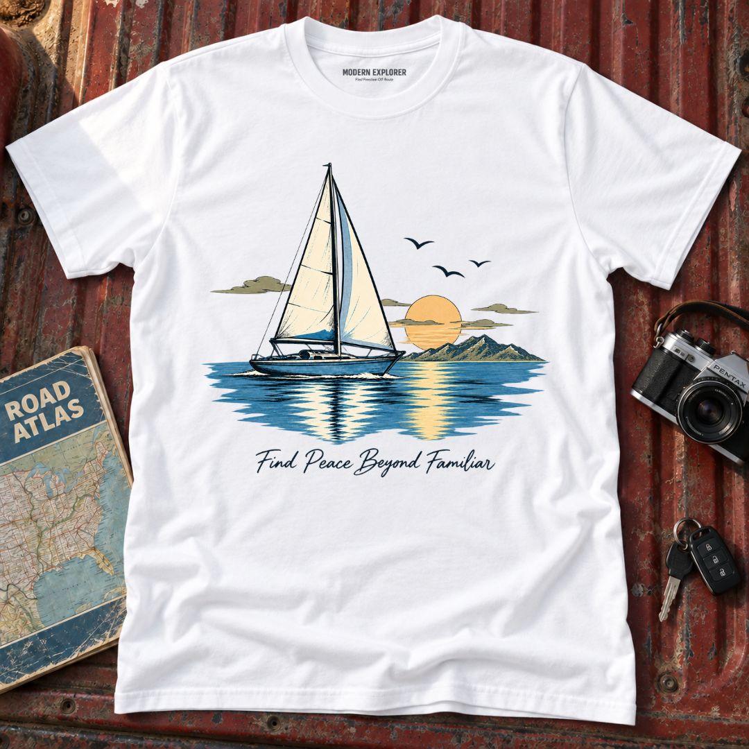 'Find Peace Beyond Familiar' Graphic Tee