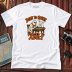 "Born to Haunt Forced to Adult" Halloween Graphic Tee