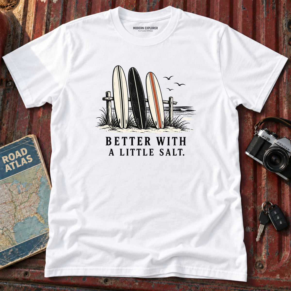 "Better with a little Salt" Beach Tee