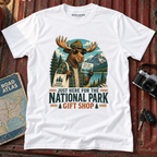 'Just Here for the Gift Shop' Moose Tee