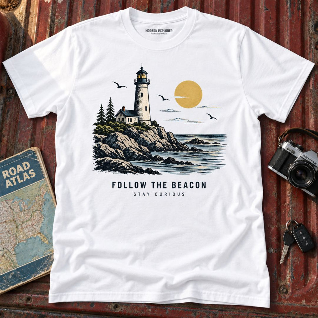 "Follow the Beacon" Coastal Graphic Tee