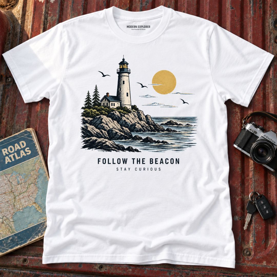 "Follow the Beacon" Coastal Graphic Tee