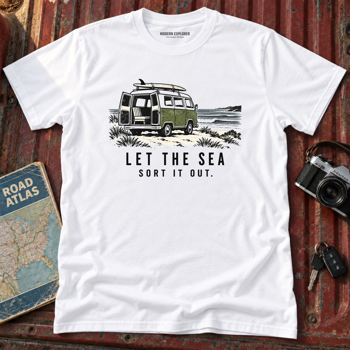 "Let the Sea Sort it Out" Beach Tee