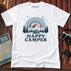"Happy Camper" Mountain Rainbow Graphic